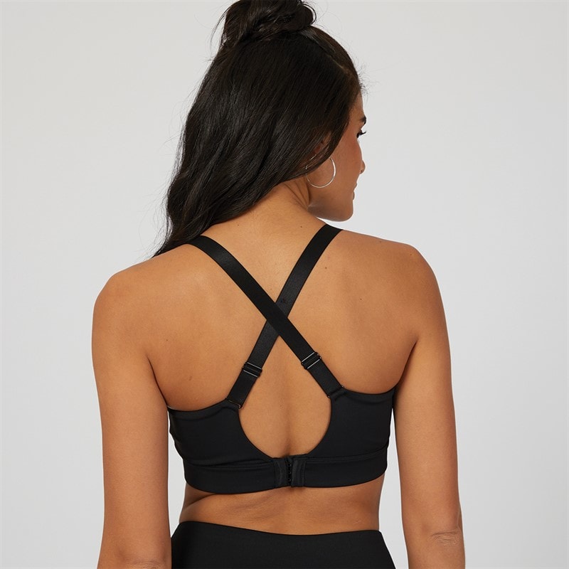 Ellesse Womens Ashtone High Impact Sports Bra Black - Image 2