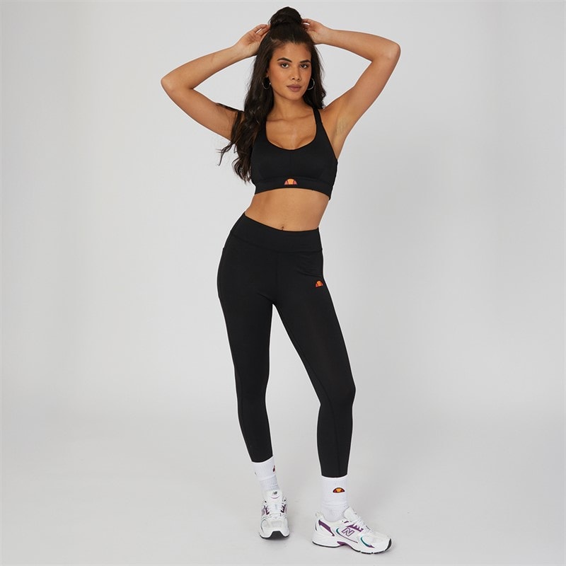 Ellesse Womens Ashtone High Impact Sports Bra Black - Image 3
