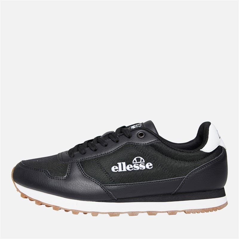 Ellesse Mens Isola Runner Trainers Black/White - Image 1
