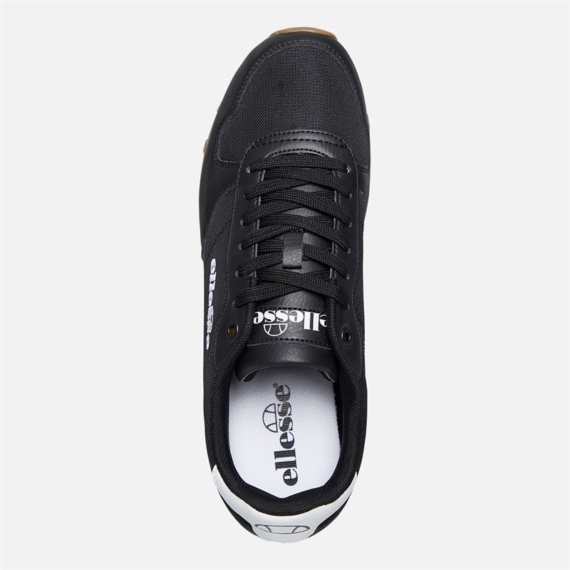 Ellesse Mens Isola Runner Trainers Black/White - Image 4