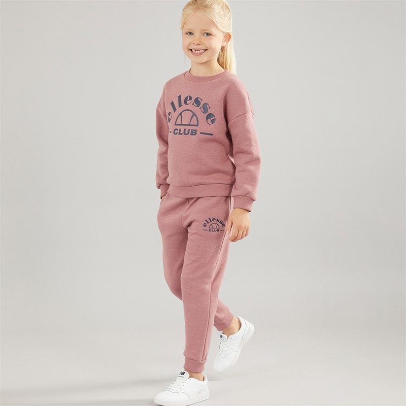 Ellesse Girls Kayla Sweatshirt And Joggers Rose - Image 1