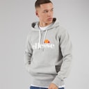 Ellesse Mens Morristown Hoodie Light Grey Marl