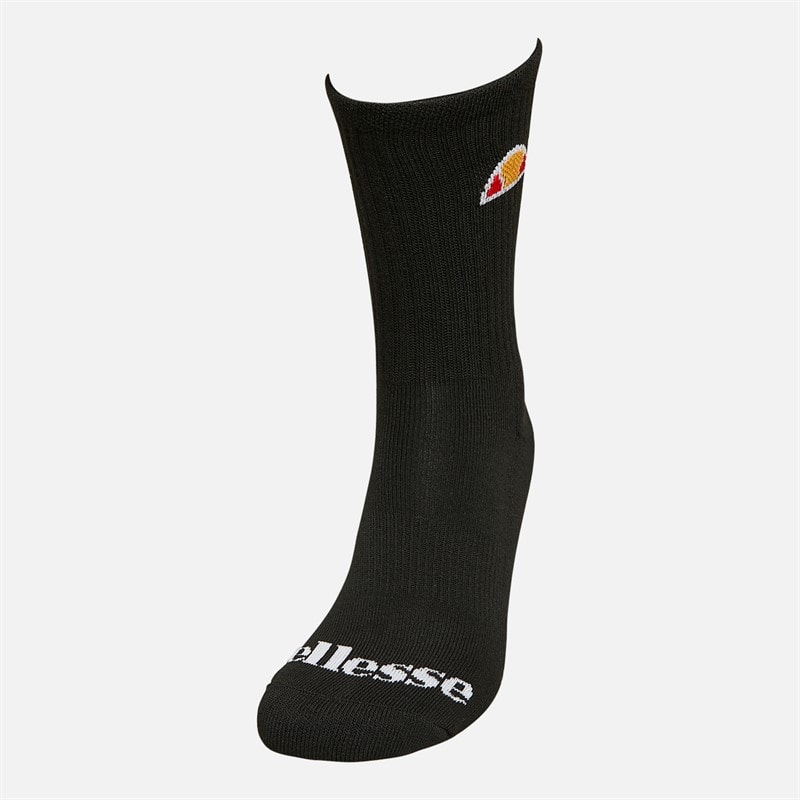 Ellesse Ten Pack Crew Socks Black - Image 2