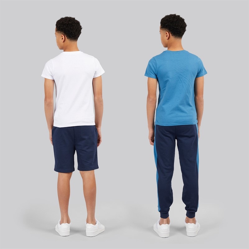 Ellesse Junior Boys Lucas T-Shirts Shorts And Joggers Four Pack Set Navy 429 - Image 2