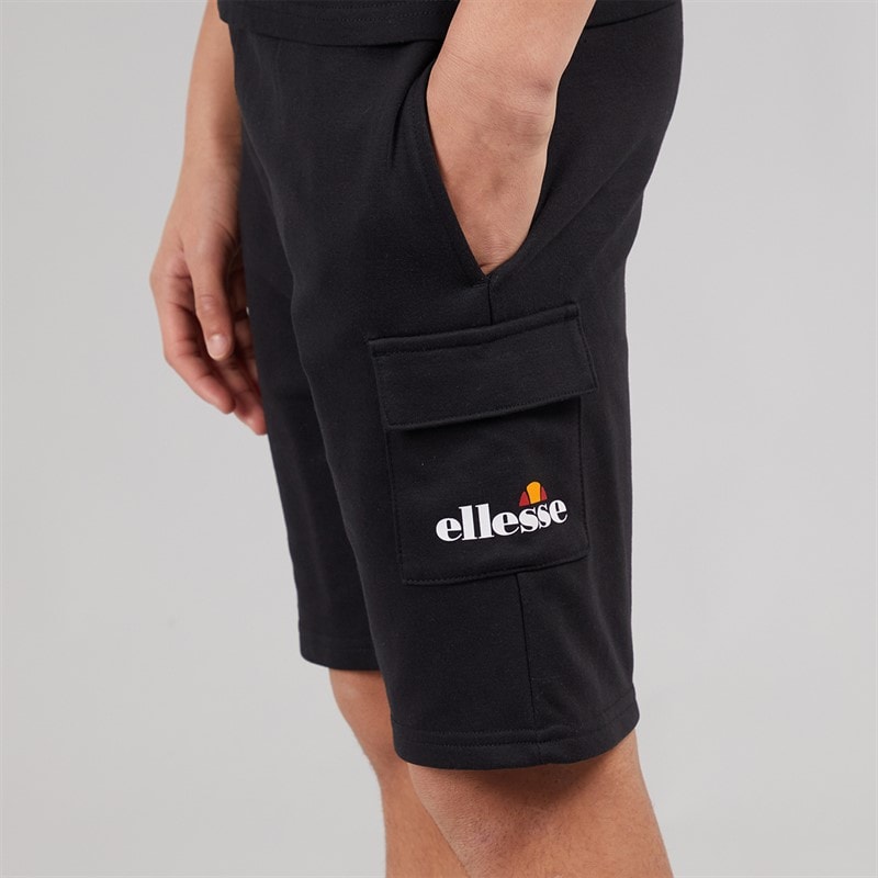 Ellesse Junior Boys Romolo T-Shirt And Cargo Shorts Set True Black 011 - Image 3