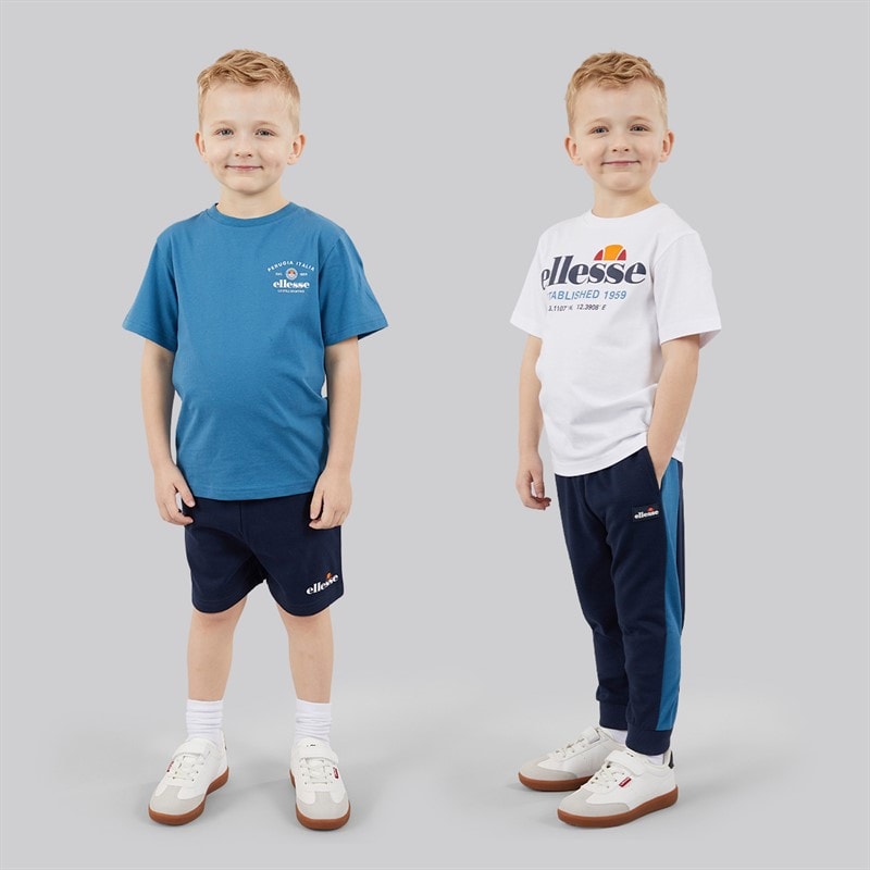 Ellesse Boys Issac T-Shirts Shorts And Joggers Four Piece Set Navy 429