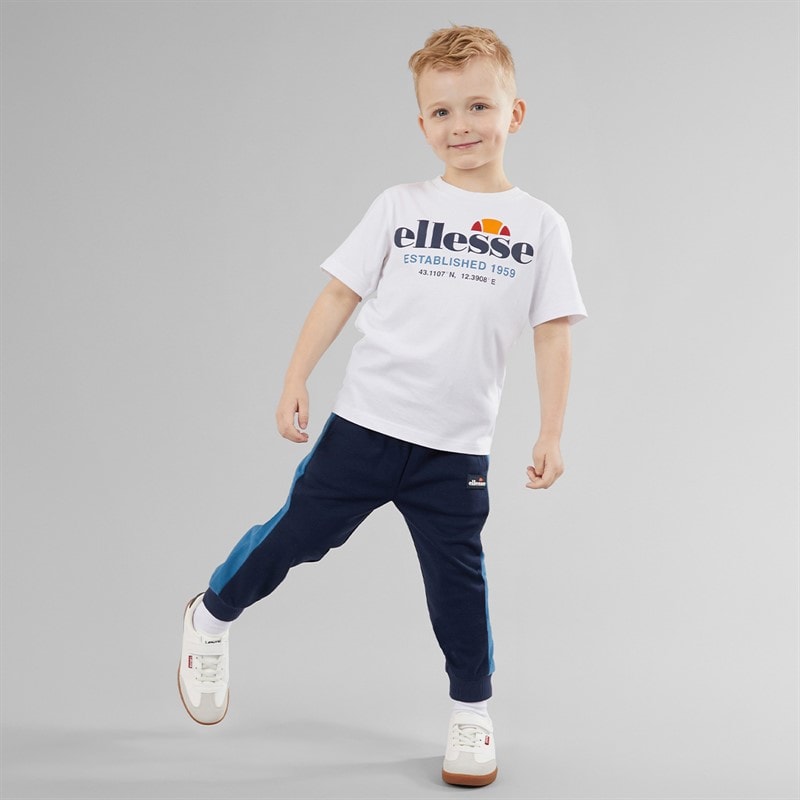 Ellesse Boys Issac T-Shirts Shorts And Joggers Four Piece Set Navy 429 - Image 4