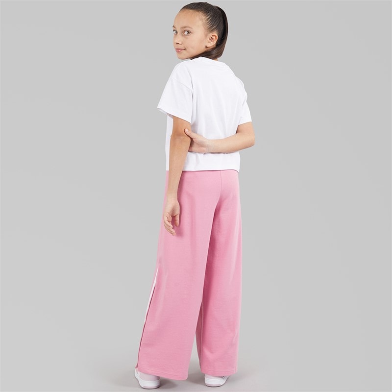 Ellesse Junior Girls Mariella T-Shirt And Popper Track Pants Set Pink 814 - Image 2