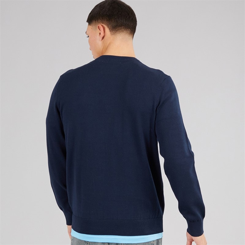 Ellesse Mens Doyle Knitted Jumper Navy - Image 2
