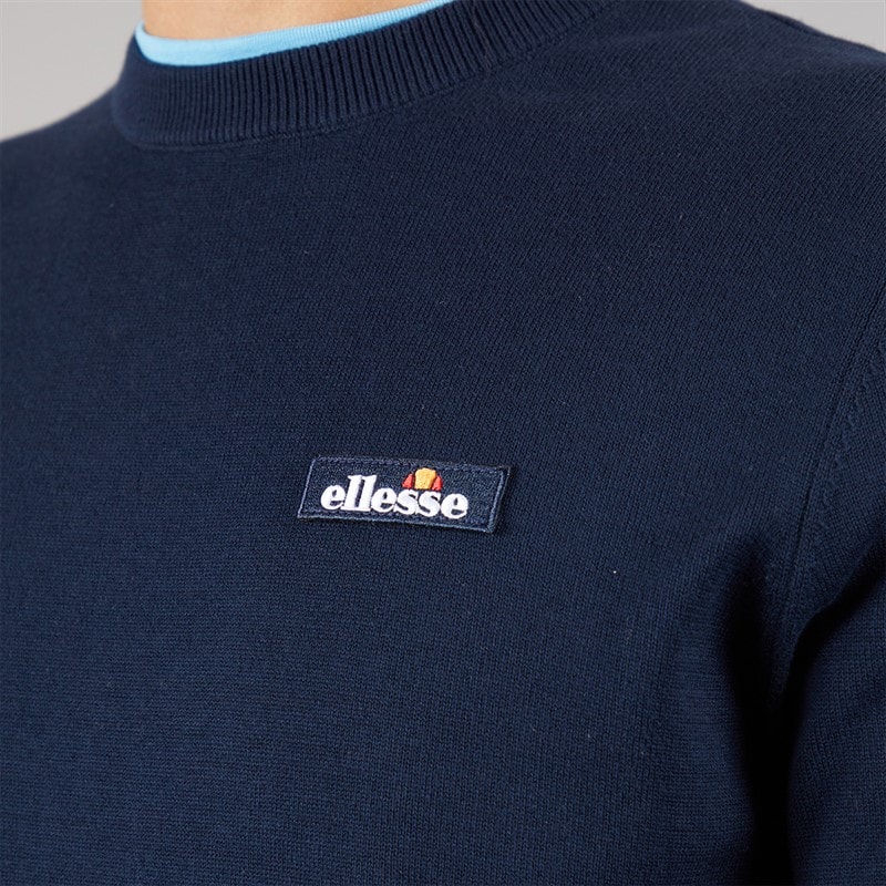 Ellesse Mens Doyle Knitted Jumper Navy - Image 3