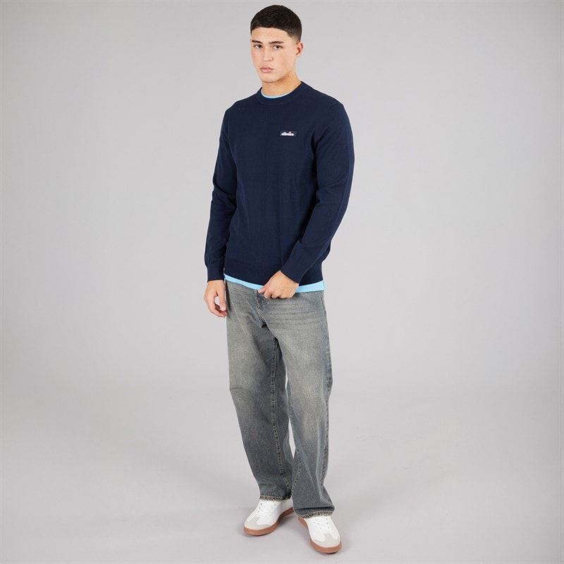 Ellesse Mens Doyle Knitted Jumper Navy - Image 4