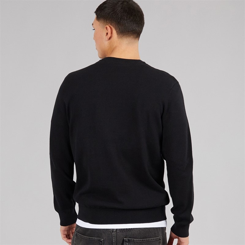 Ellesse Mens Doyle Knitted Jumper Black - Image 2
