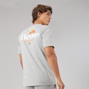 Ellesse Mens Georgio Back Logo T-Shirt Grey Marl