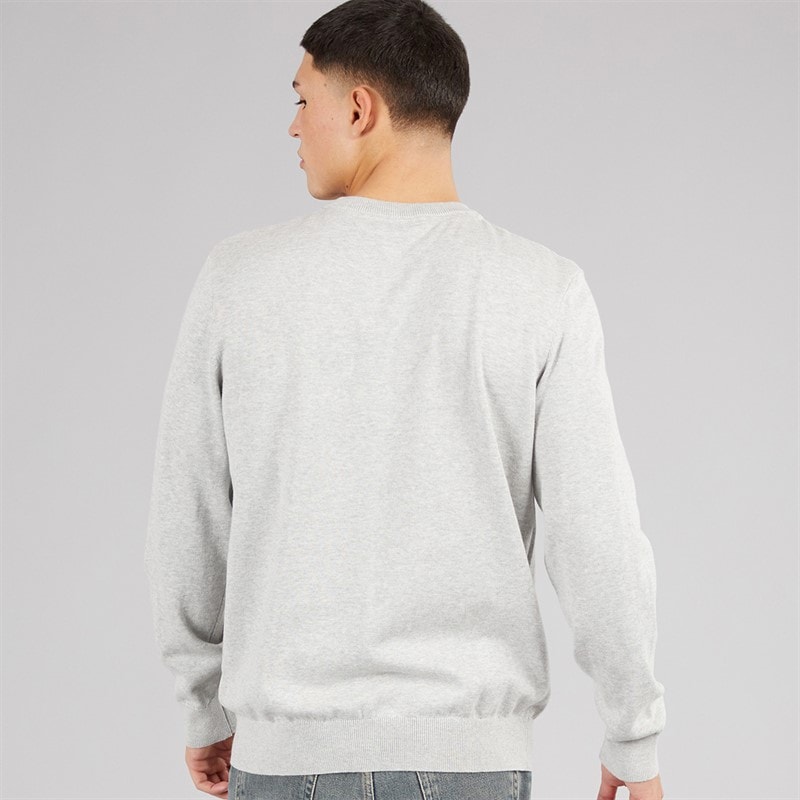 Ellesse Mens Doyle Knitted Jumper Light Grey Marl - Image 2