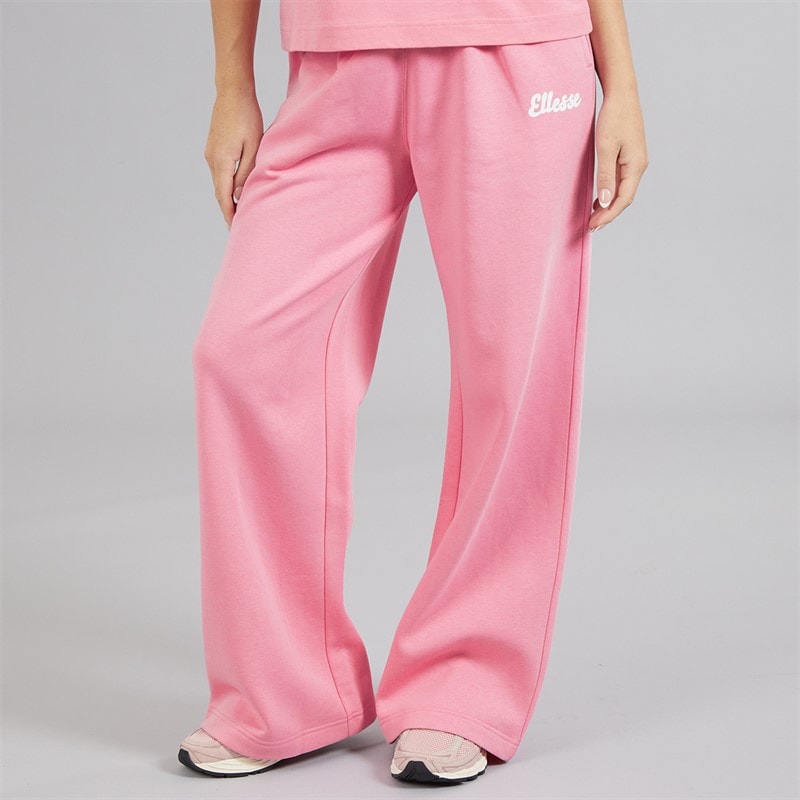 Ellesse Womens Rochella Wide Leg Sweat Pants Bright Pink