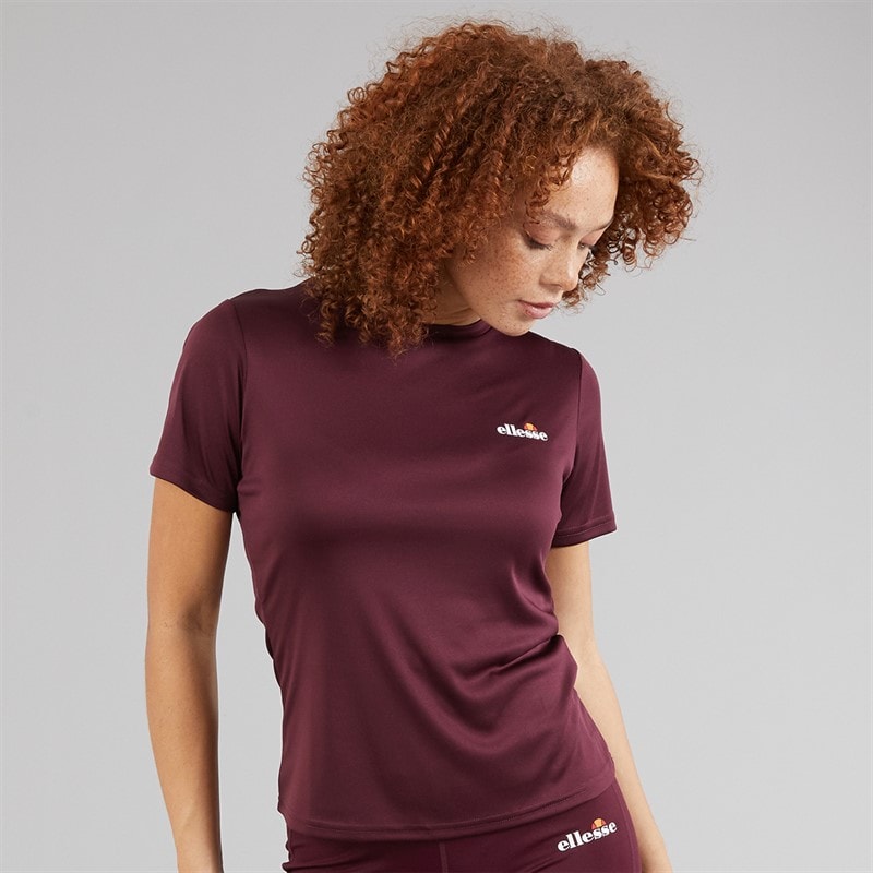 Ellesse Womens Dianne Poly T-Shirt Dark Purple