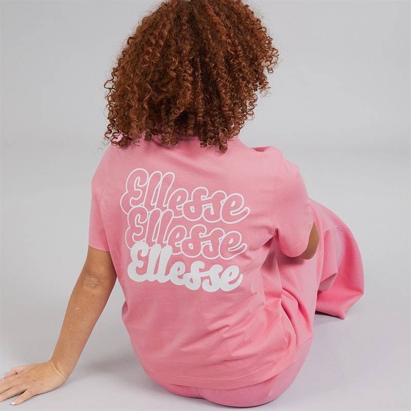 Ellesse Womens Ivana T-Shirt Bright Pink