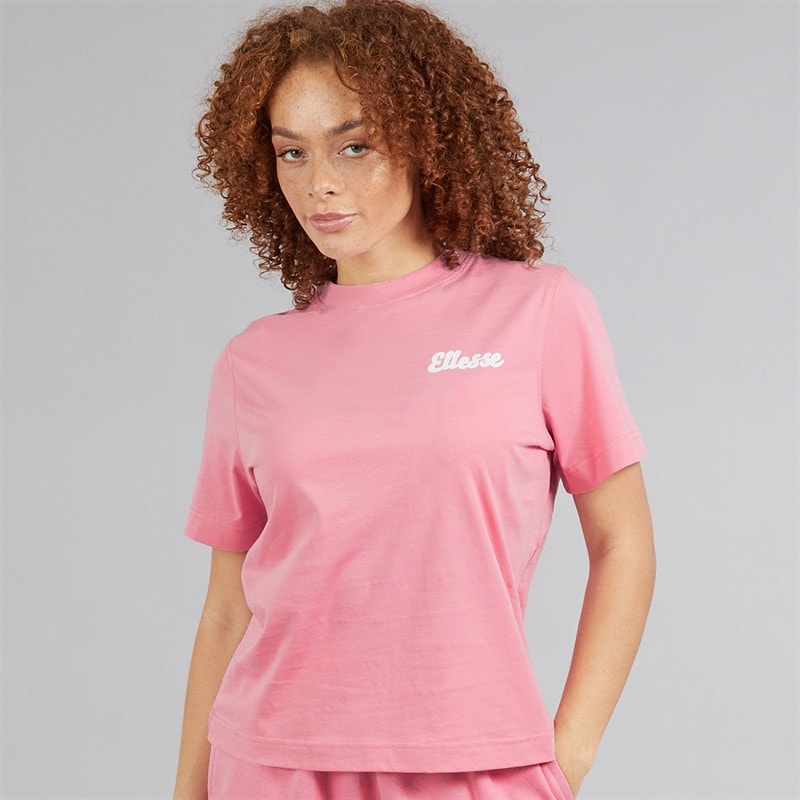 Ellesse Womens Ivana T-Shirt Bright Pink - Image 2