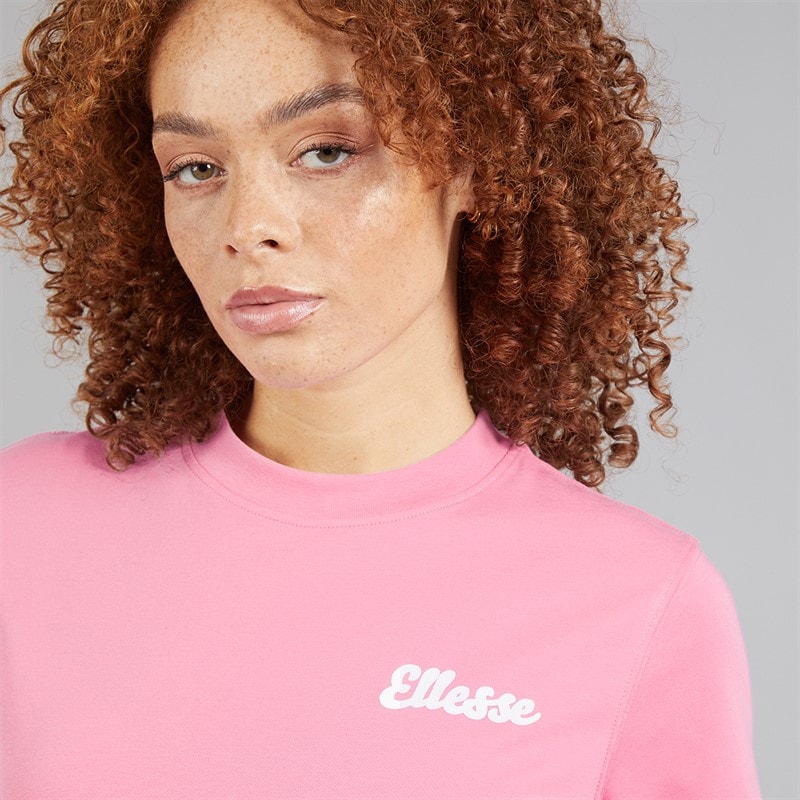 Ellesse Womens Ivana T-Shirt Bright Pink - Image 5