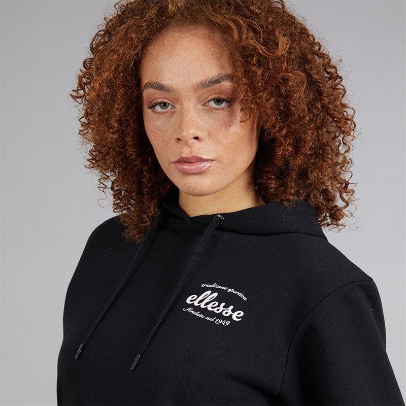Ellesse Womens Pinebuff Hoodie Black - Image 3
