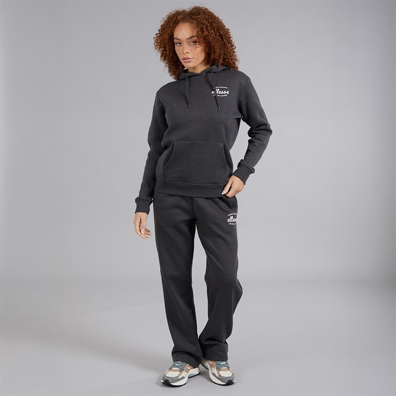 Ellesse Womens Pinebuff Hoodie Dark Grey Marl - Image 4