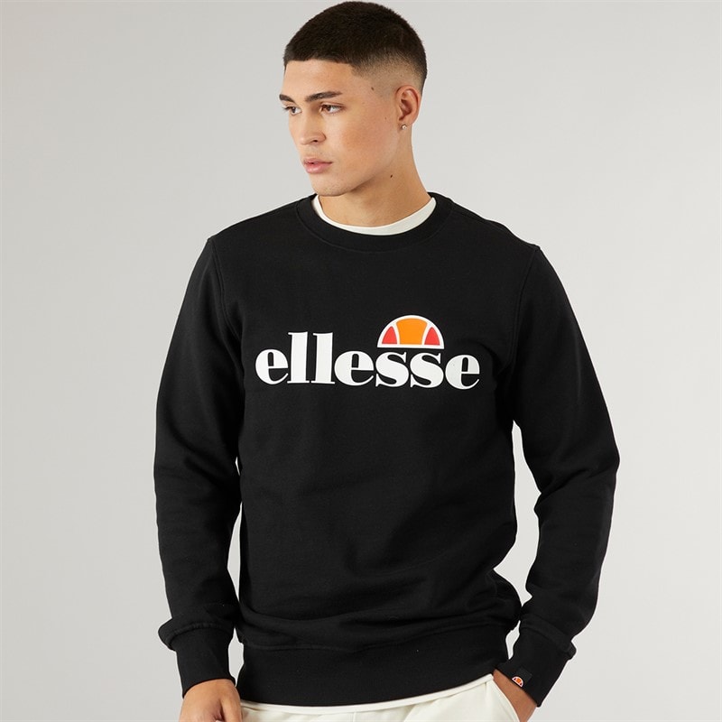 Ellesse Mens SL Succiso Logo Sweatshirt Black - Image 1
