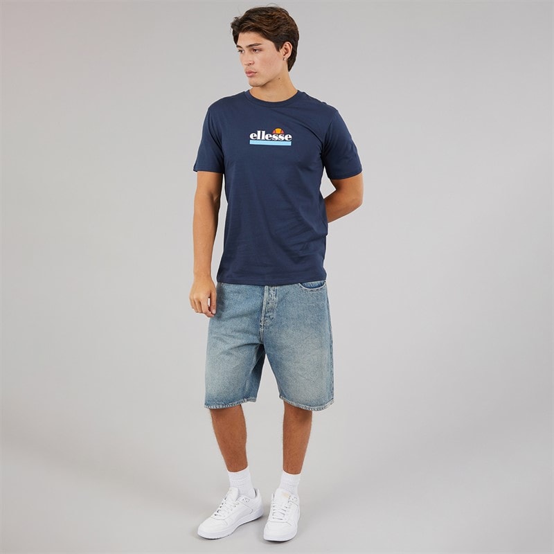Ellesse Mens Tuscania T-Shirt Navy - Image 4