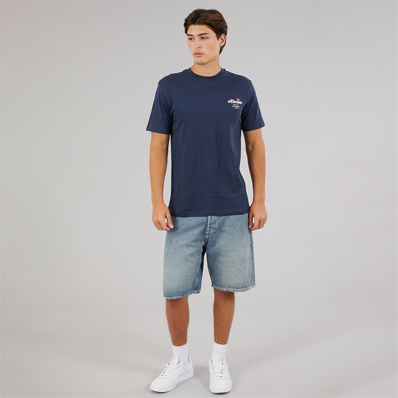 Ellesse Mens Ostea Back Graphic T-Shirt Navy - Image 4