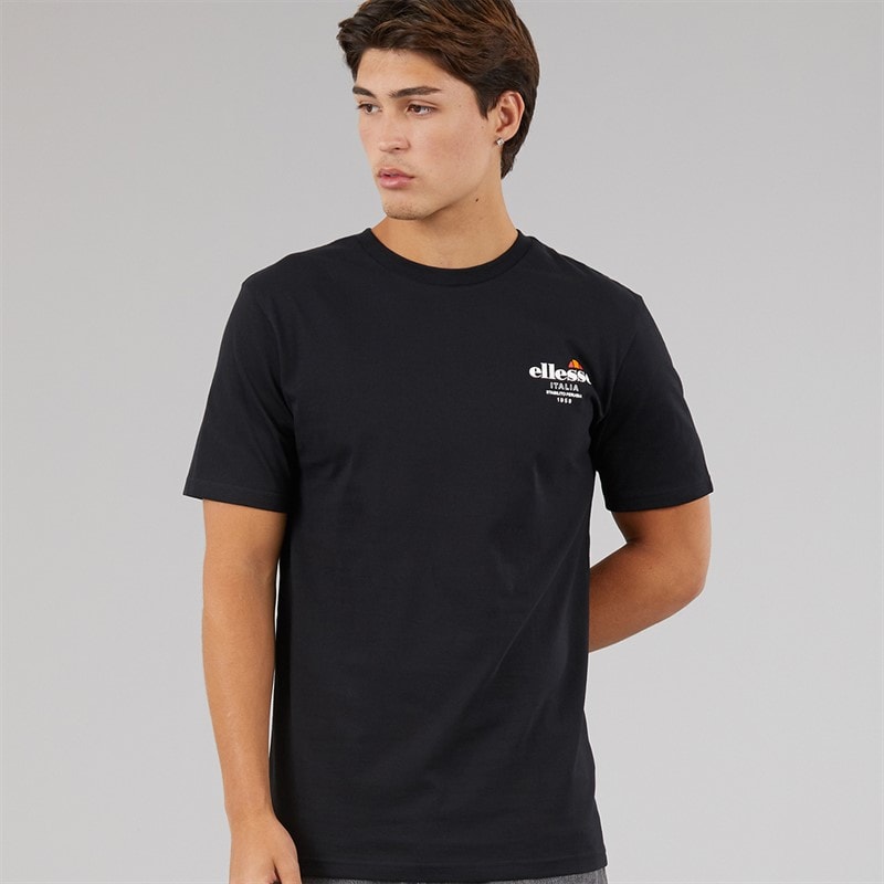 Ellesse Mens Ostea Back Graphic T-Shirt Black - Image 2