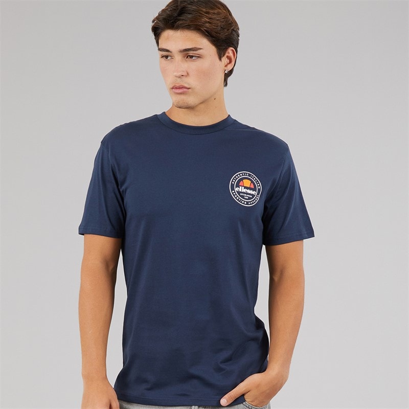 Ellesse Mens Licola Back Graphic T-Shirt Navy - Image 2