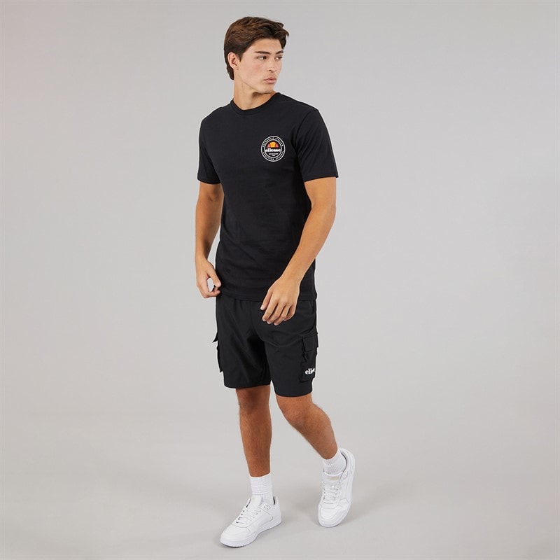 Ellesse Mens Licola Back Graphic T-Shirt Black - Image 4
