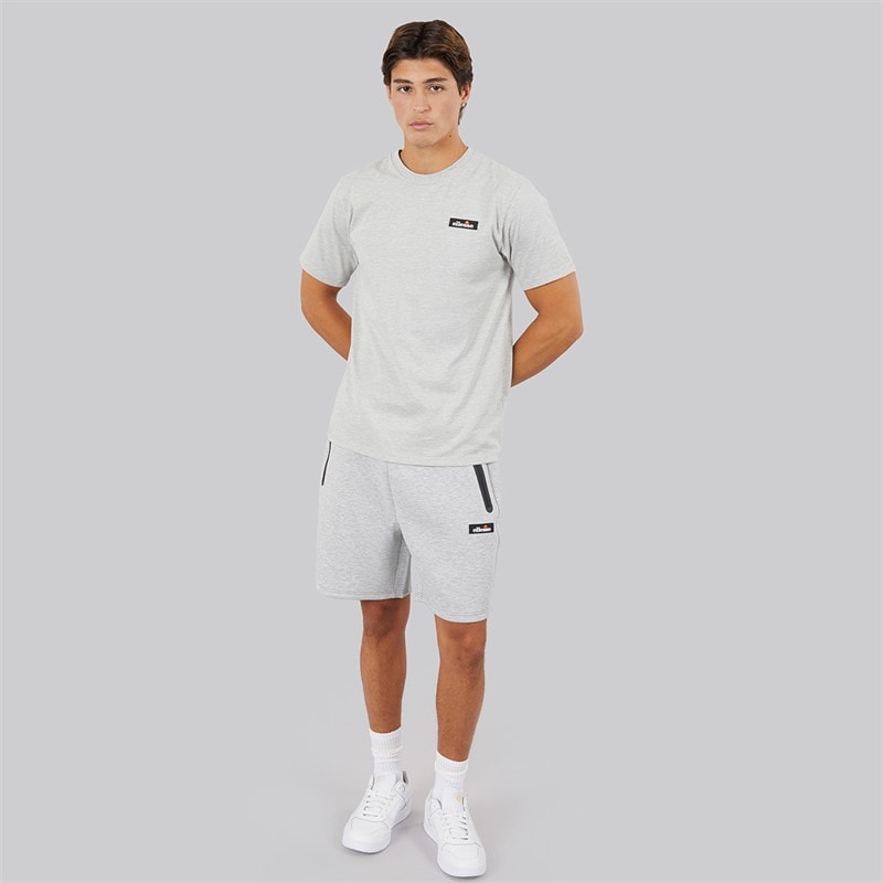 Ellesse Mens Burst Shorts Light Grey Marl - Image 3