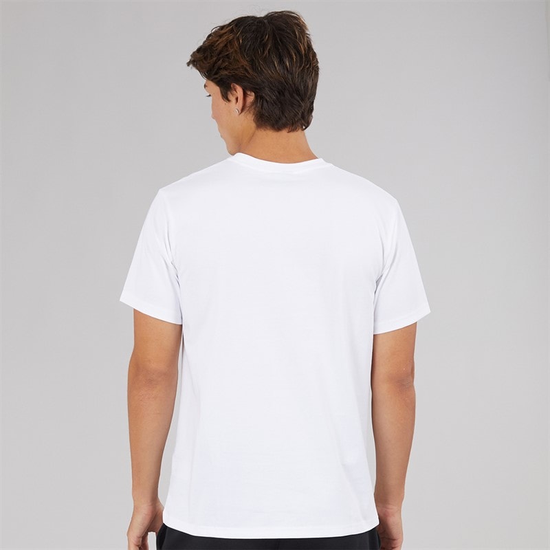 Ellesse Mens Debden Relaxed Fit T-Shirt White - Image 2