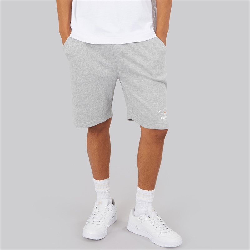 Ellesse Mens Herl Sweat Shorts Light Grey Marl