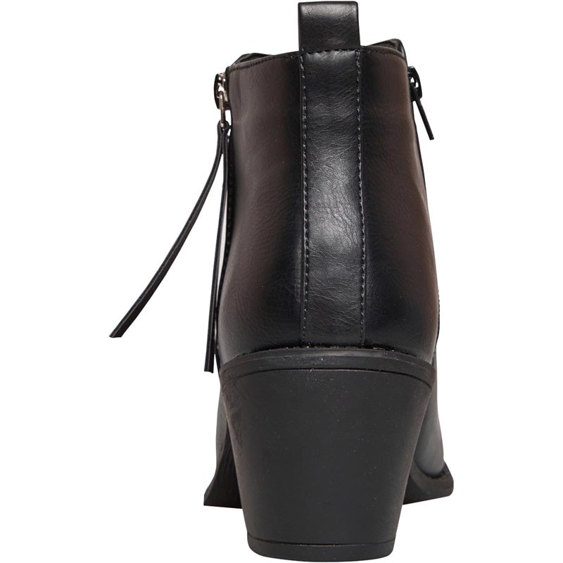 Fluid Womens Zip Ankle Boots Black - Image 3