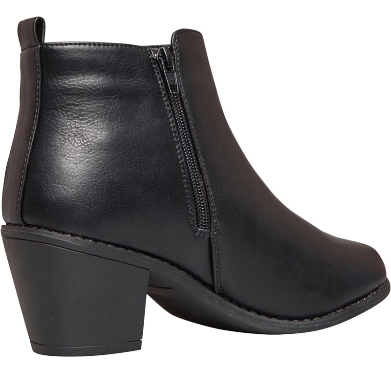 Fluid Womens Zip Ankle Boots Black - Image 5