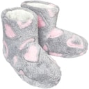 Fluid Girls Heart Print Bootee Slippers Multi
