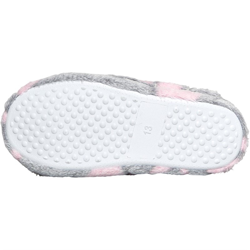Fluid Girls Heart Print Bootee Slippers Multi - Image 3