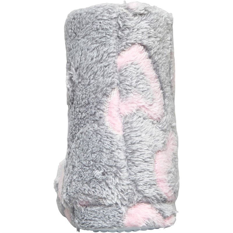 Fluid Girls Heart Print Bootee Slippers Multi - Image 4