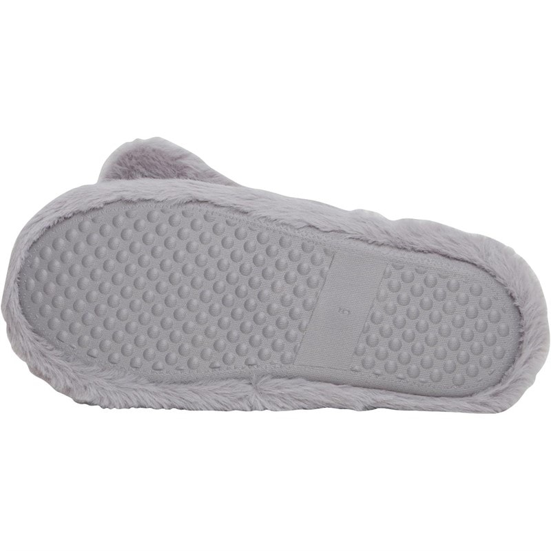 Fluid Womens Dog Slippers Grey - Image 3
