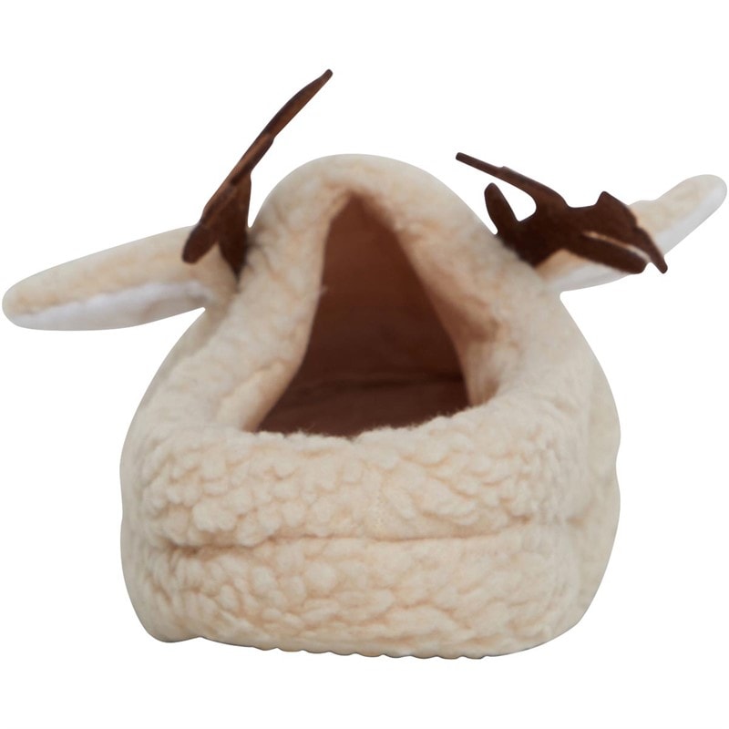 Fluid Womens Christmas Reindeer Slippers Ecru - Image 4