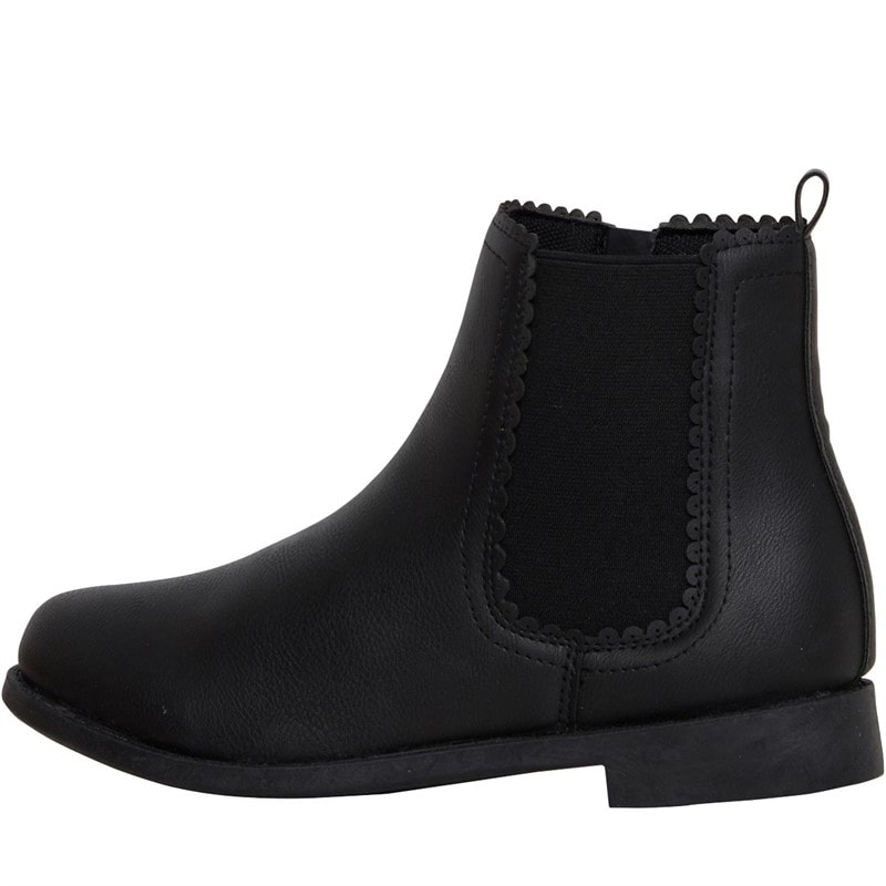 Fluid Girls Chelsea Boot Black - Image 1