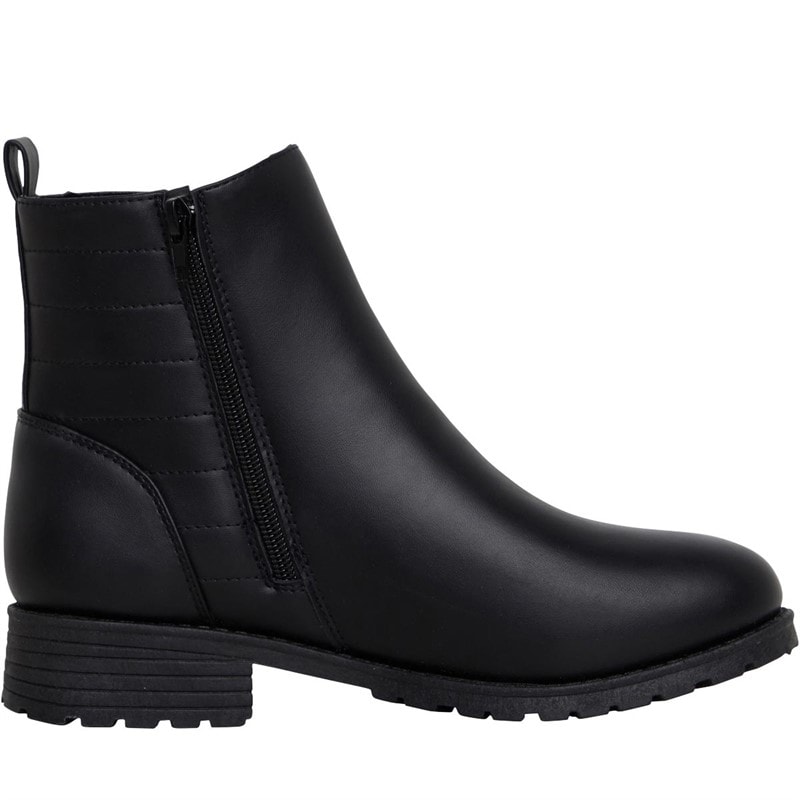 Fluid Womens Zip Chelsea Boots Black - Image 5