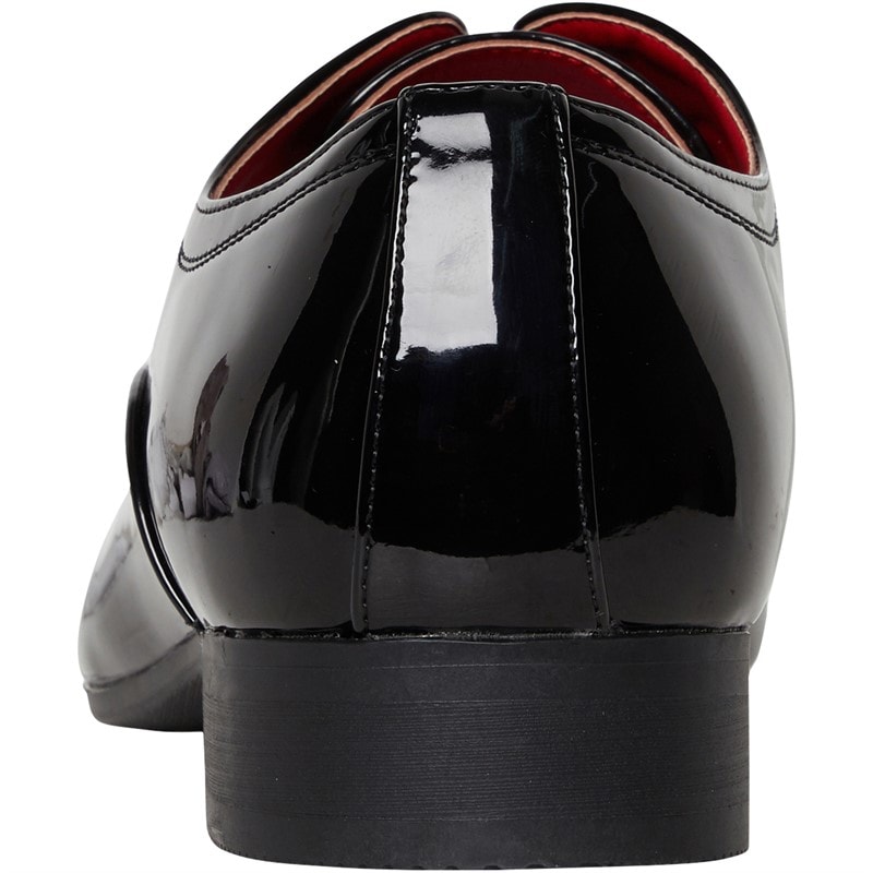 Fluid Mens Knightsbridge Patent Lace Up Shoes Black Patent - Image 3