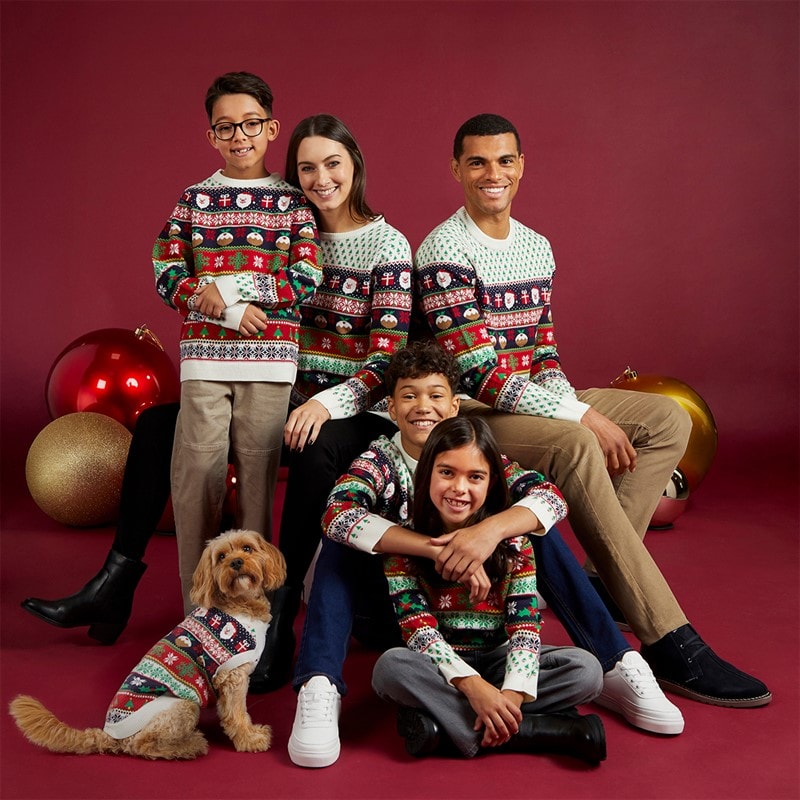 Fluid Womens Jacquard Christmas Jumper Multi - Image 1
