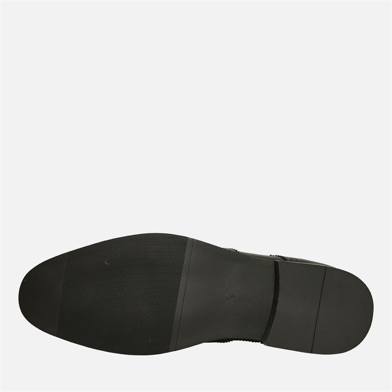 Fluid Mens Alfred Brogue Shoes Black Patent - Image 2