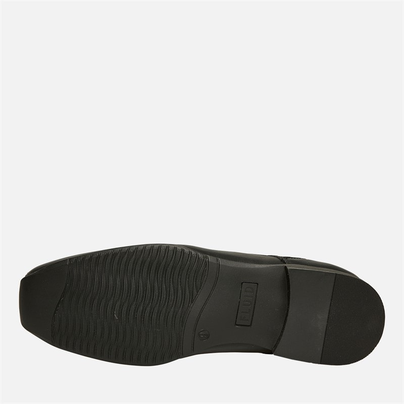 Fluid Mens Brent Tramline Lace Shoes Black - Image 2