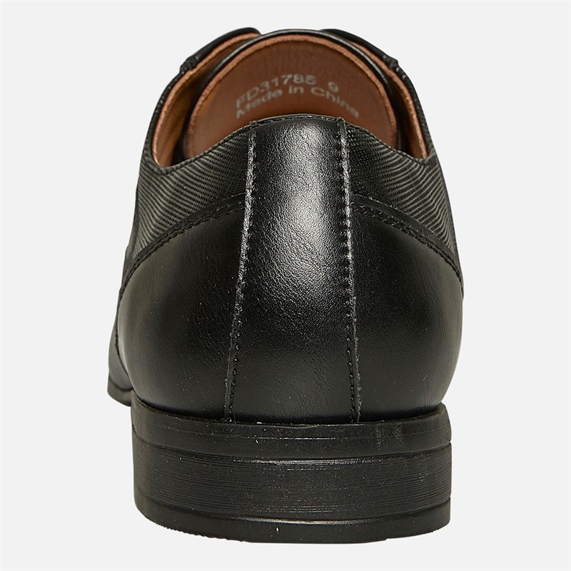 Fluid Mens Brent Tramline Lace Shoes Black - Image 3
