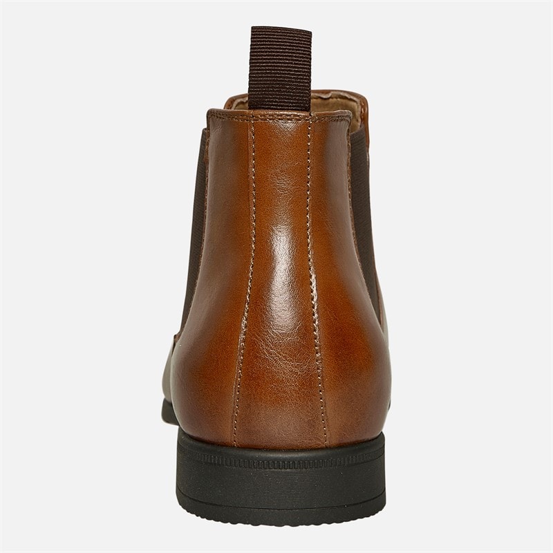 Fluid Mens Bexley Formal Chelsea Boots Tan - Image 3