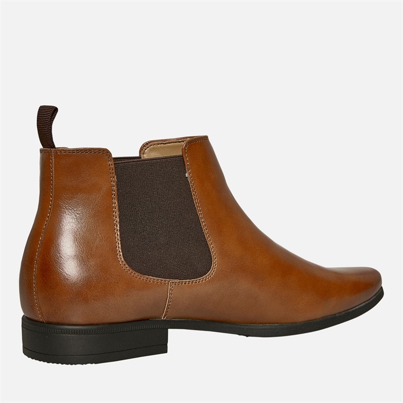 Fluid Mens Bexley Formal Chelsea Boots Tan - Image 5